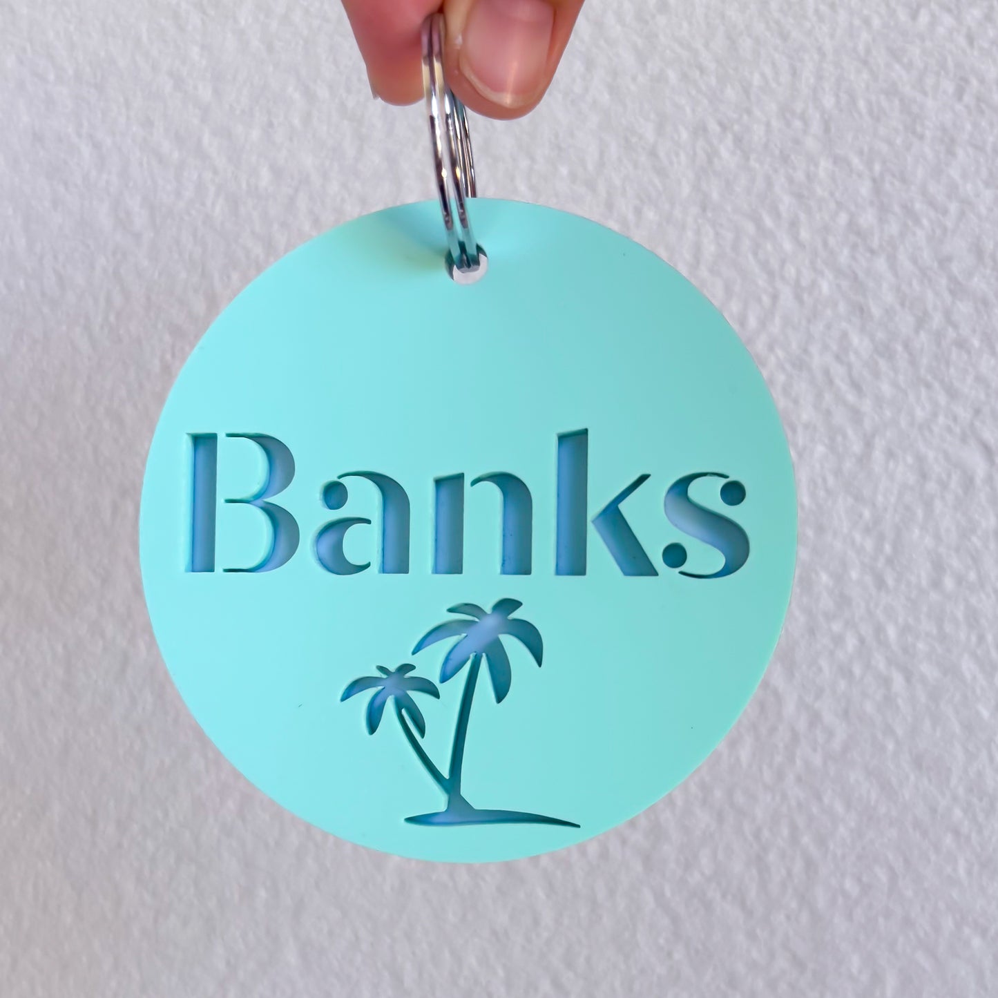 Acrylic Round Bag Tag