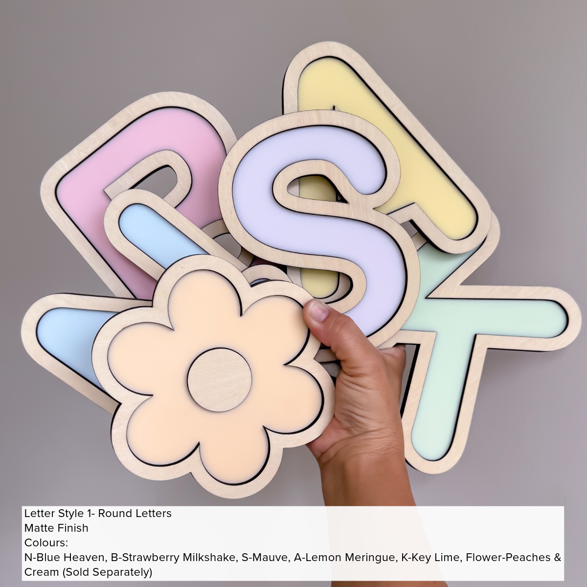 Wood Pop Letters
