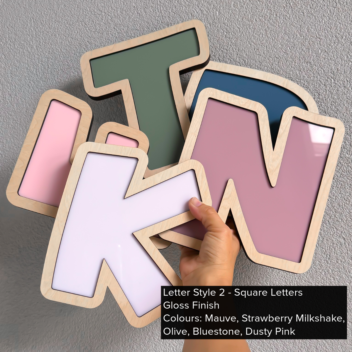 Wood Pop Letters