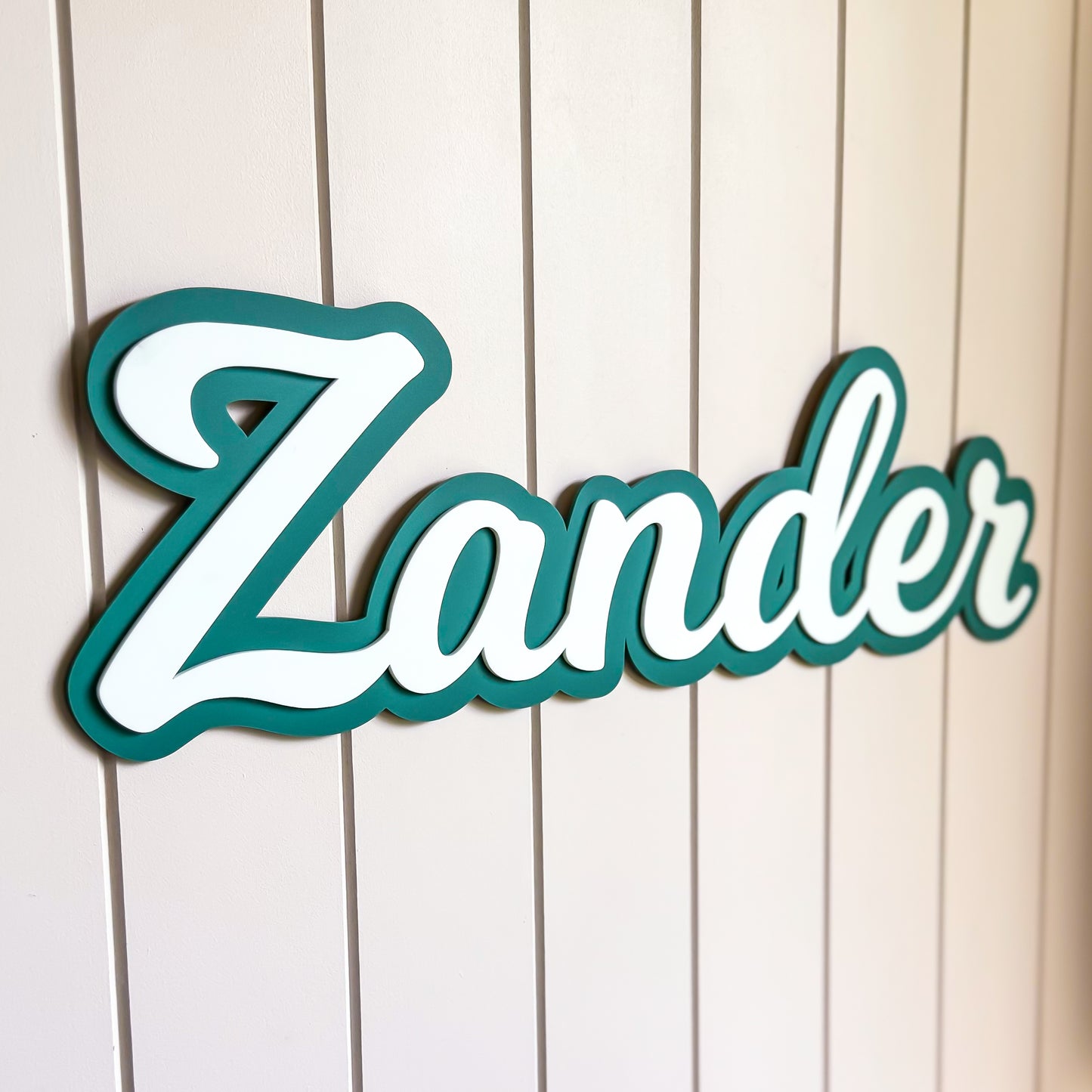 Double Layered 3D Name Plaque