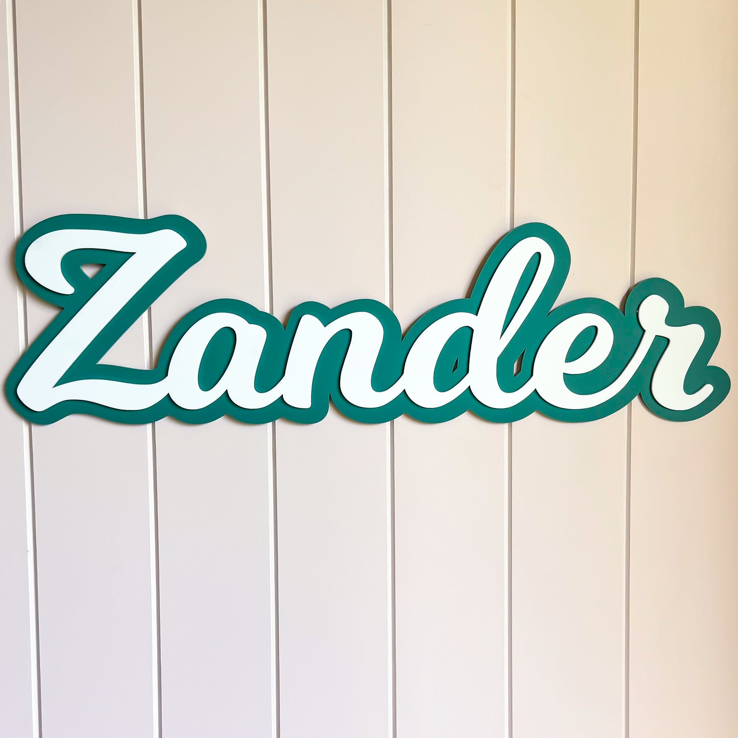 Double Layered 3D Name Plaque