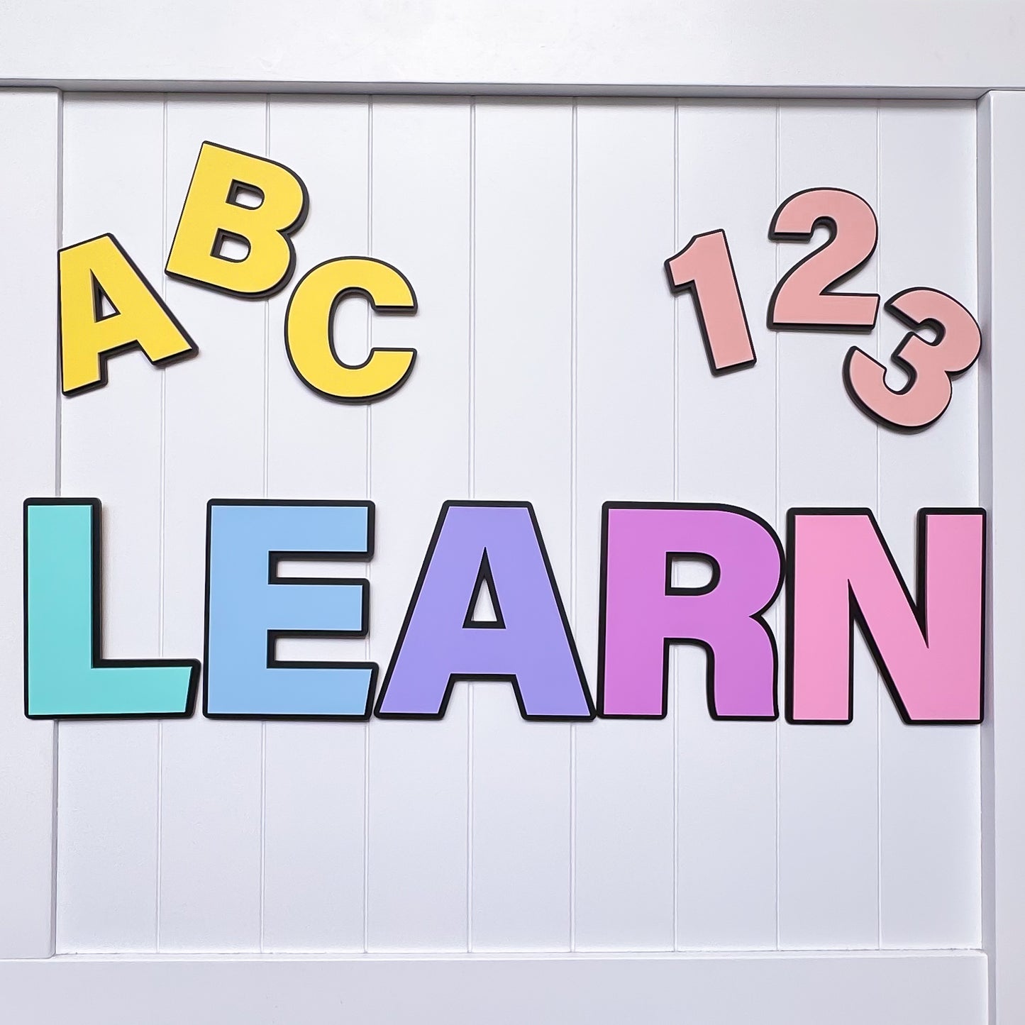 Sweet Pastel Wall Letters and Numbers