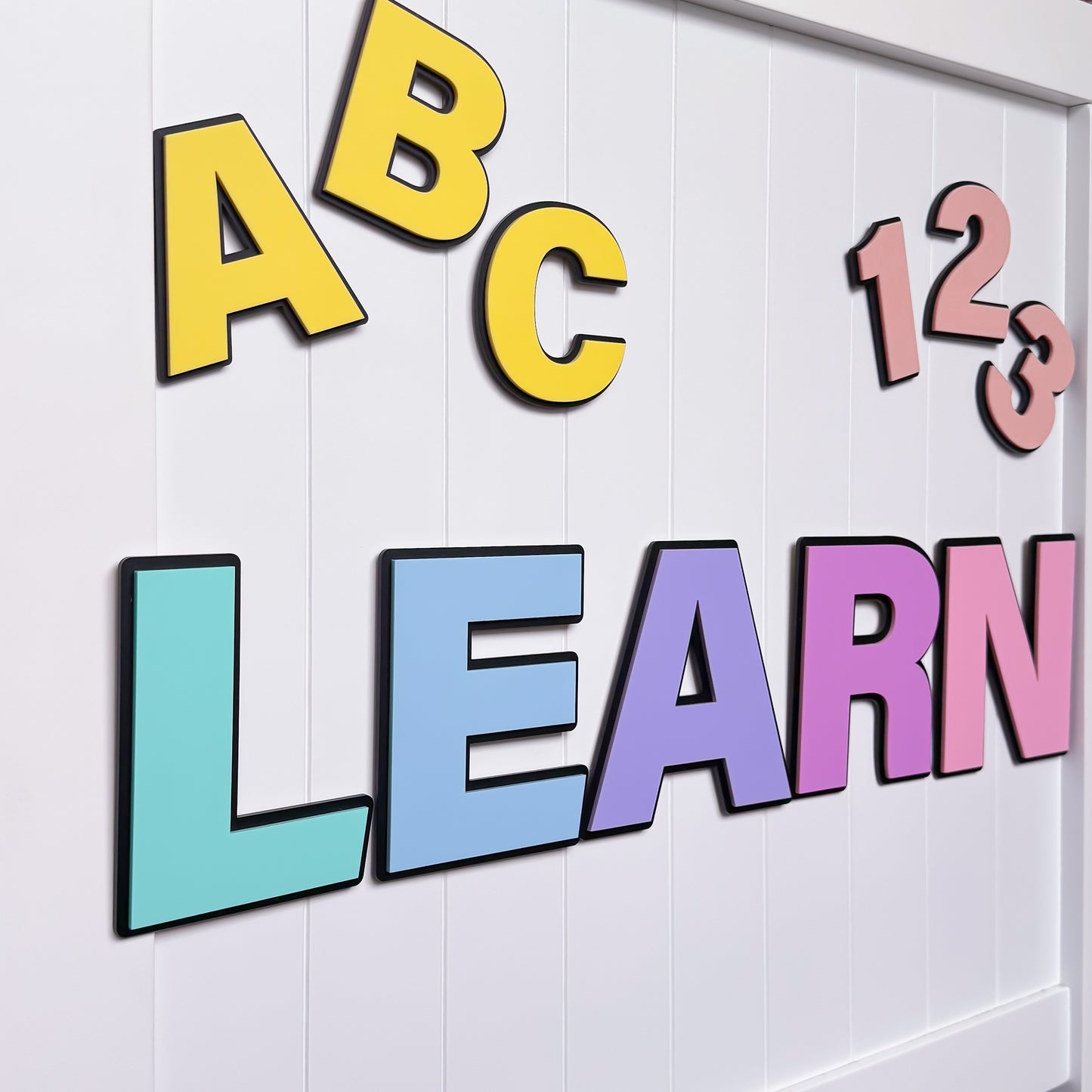Sweet Pastel Wall Letters and Numbers