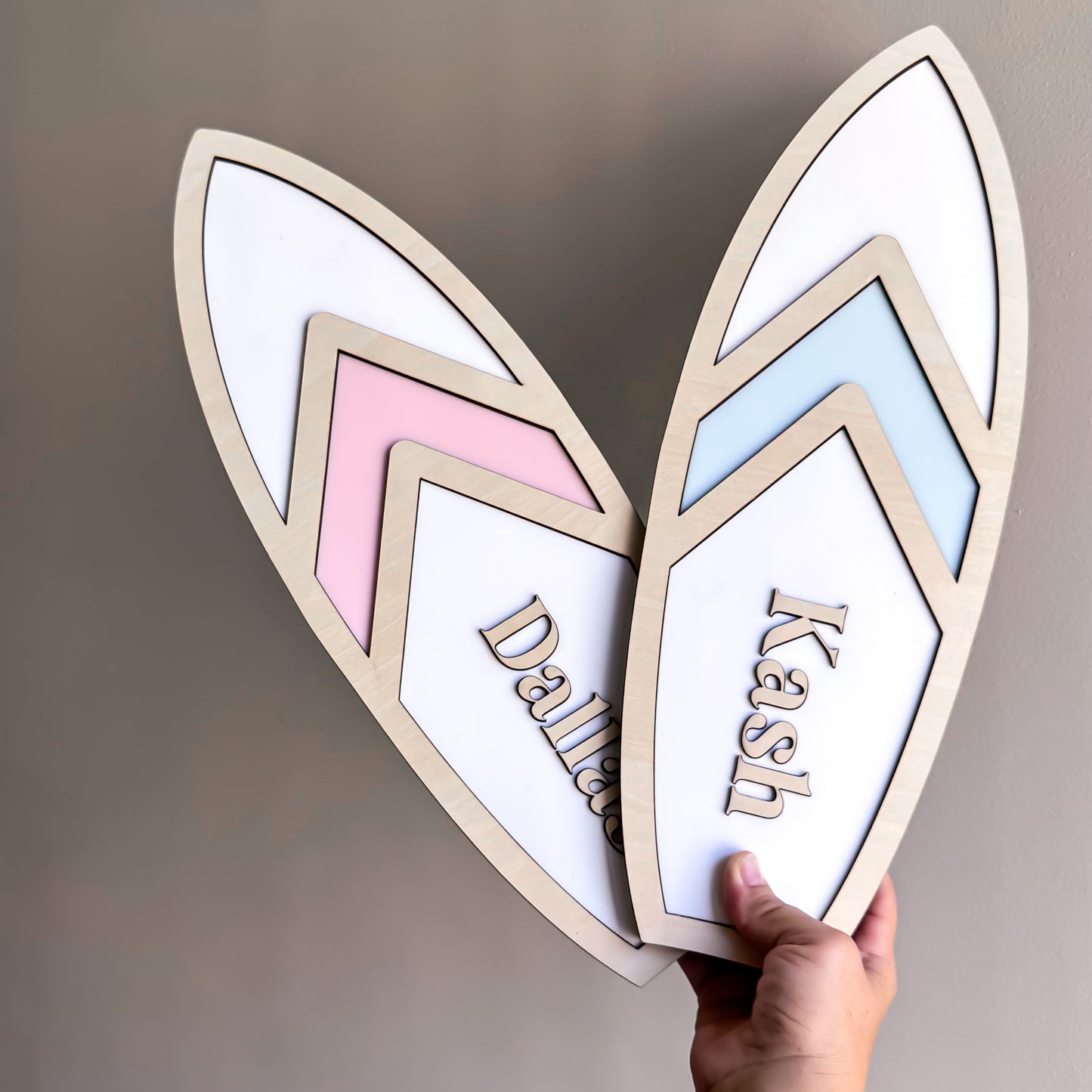 Wood Pop Surf Board Name Plaque