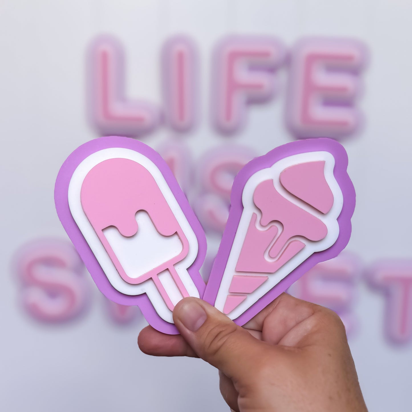 Triple Layer 3D Wall Shapes | Name Plaque Shapes