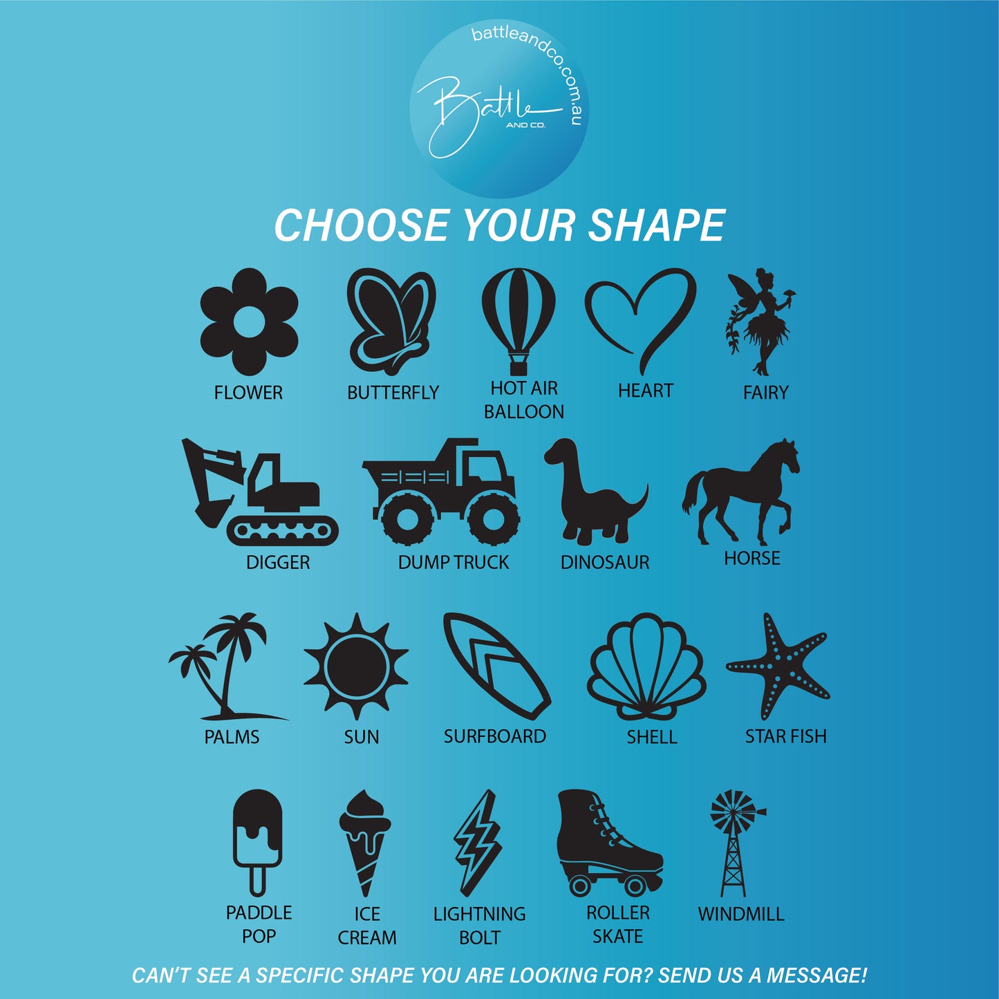 Triple Layer 3D Wall Shapes | Name Plaque Shapes