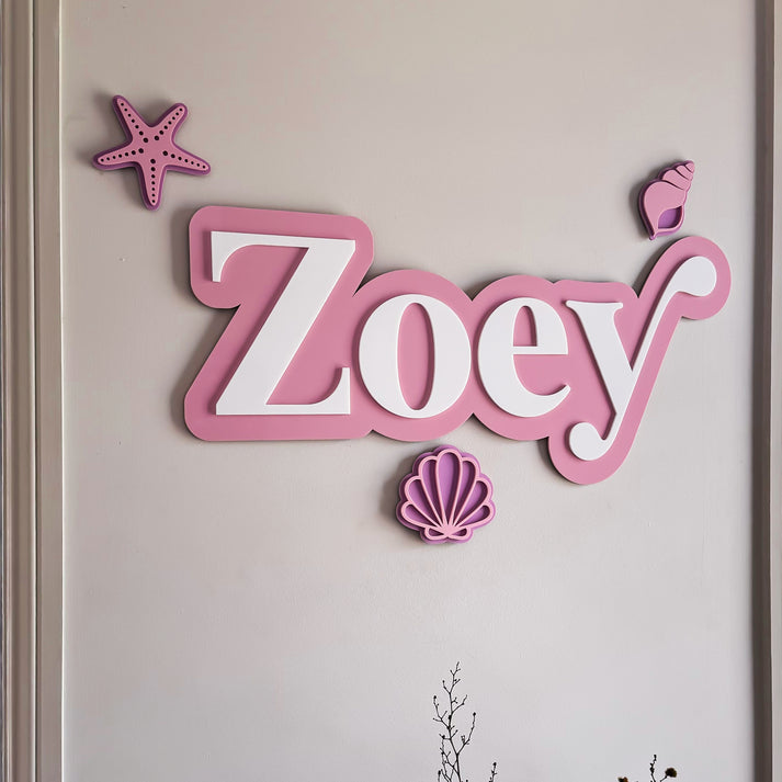 Double Layered 3D Name Plaque