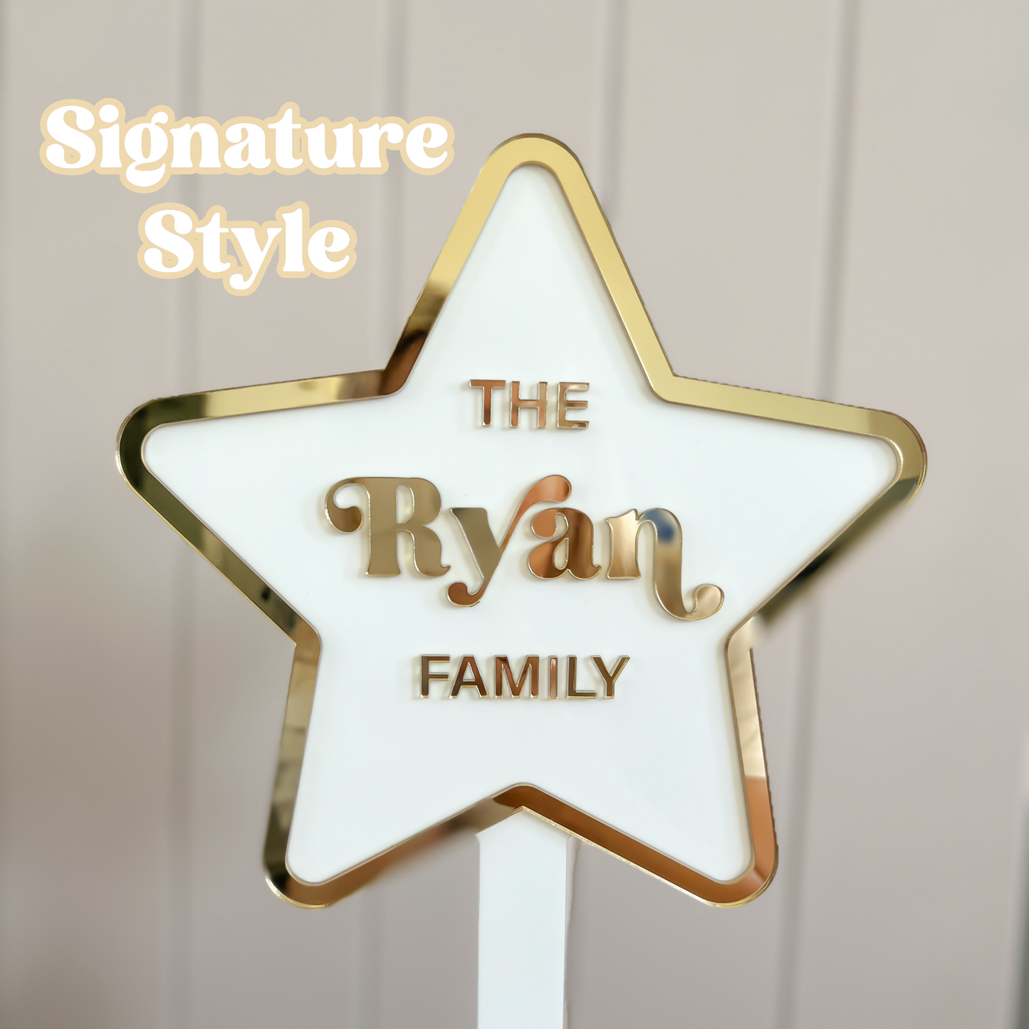 Signature Personalised Christmas Tree Star