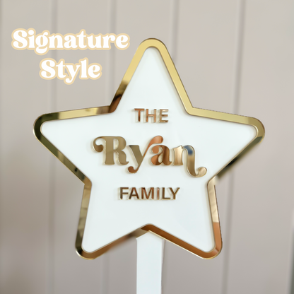 OG Signature Personalised Christmas Tree Star