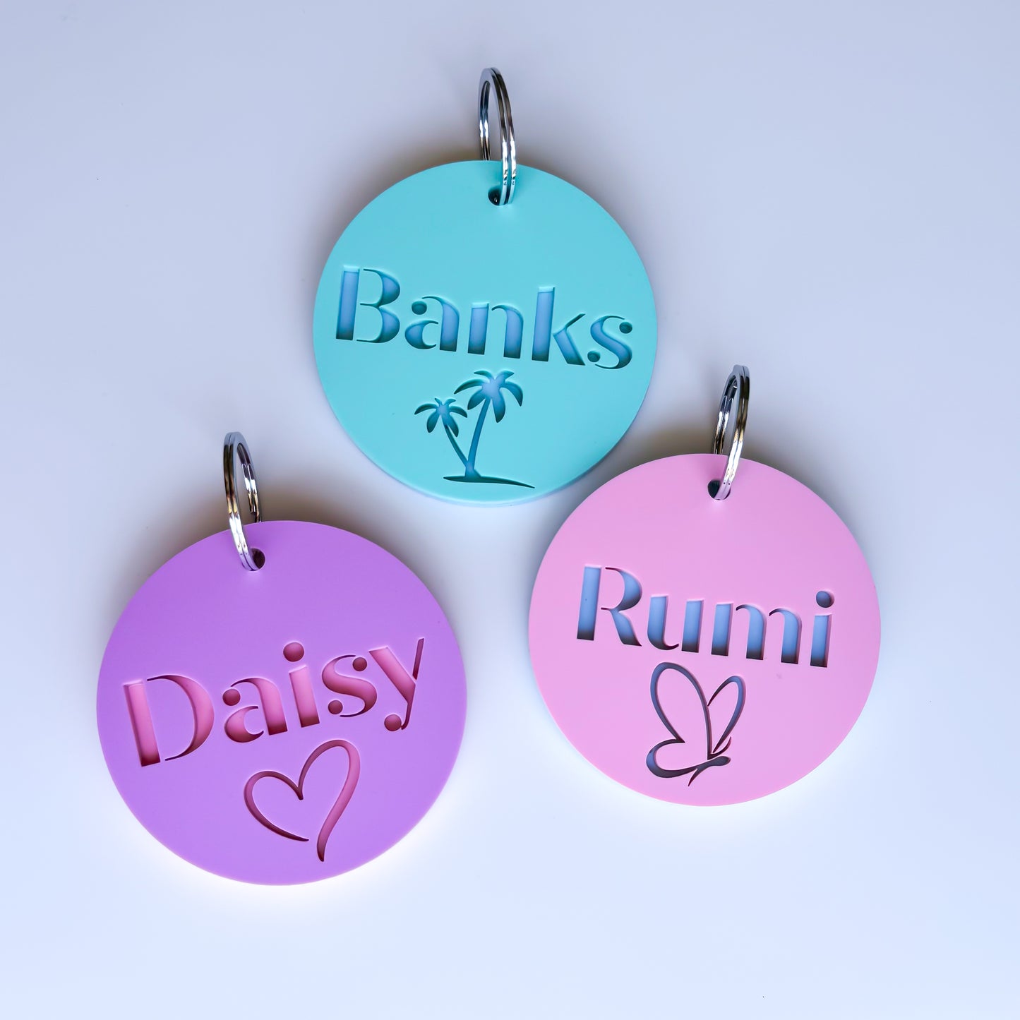 Acrylic Round Bag Tag