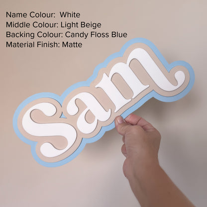 Triple Layer 3D Name Plaque