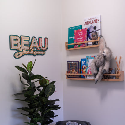Dual 3D Name Plaque