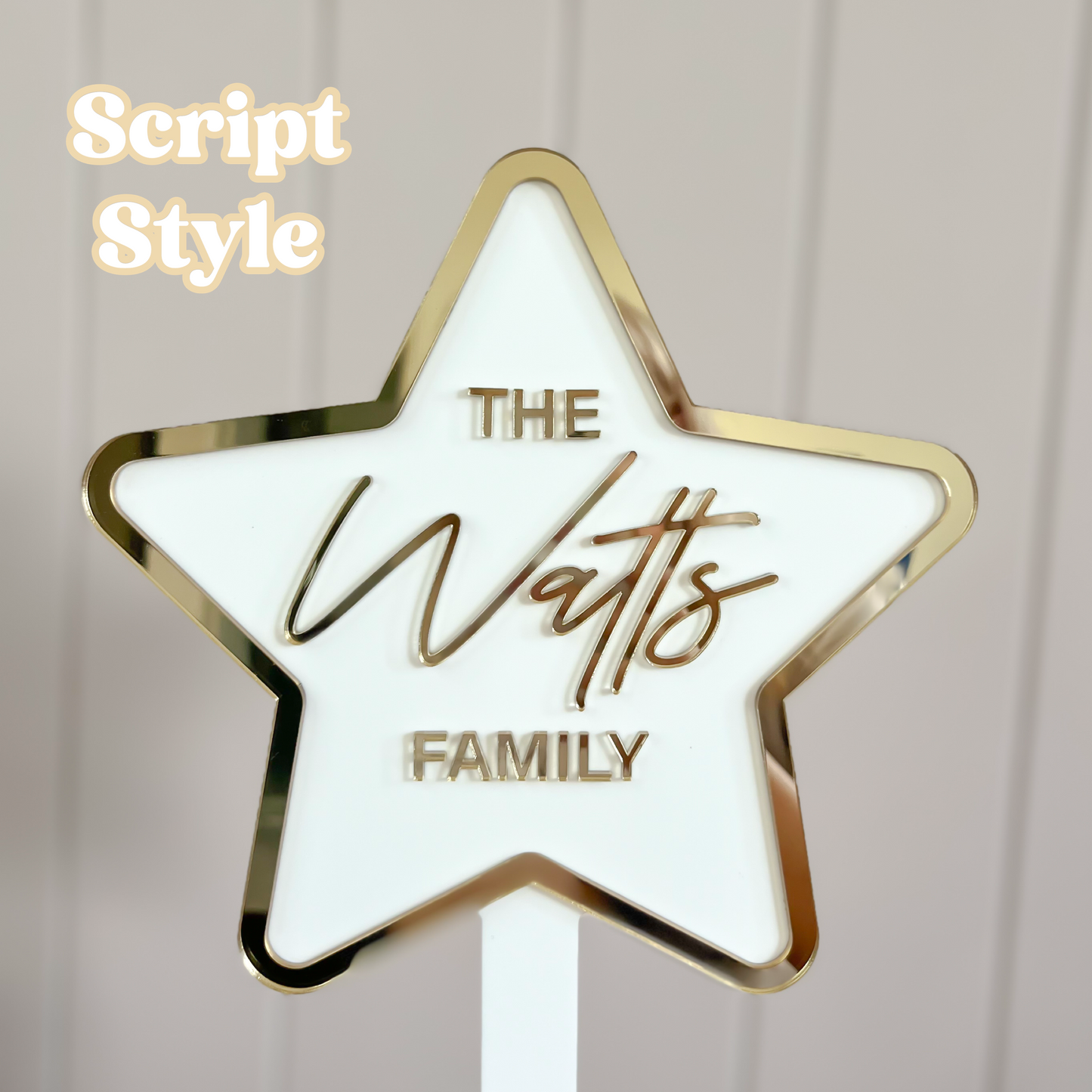 Signature Personalised Christmas Tree Star