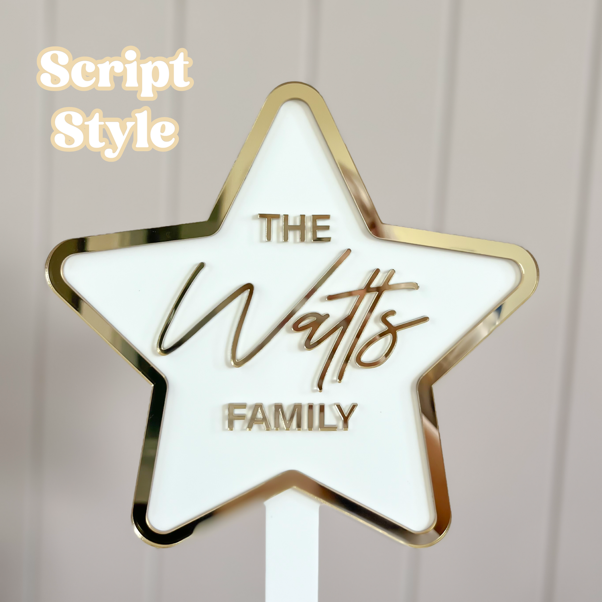 OG Signature Personalised Christmas Tree Star