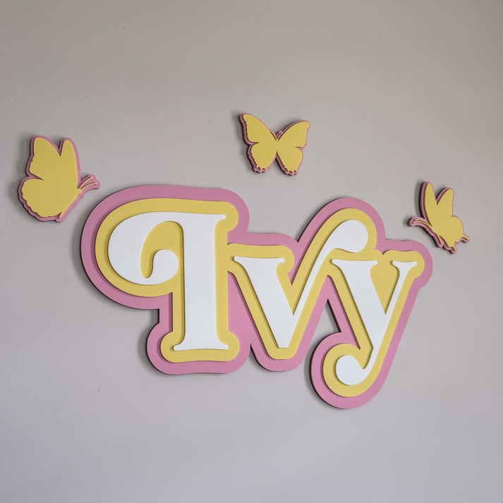 Triple Layer 3D Name Plaque