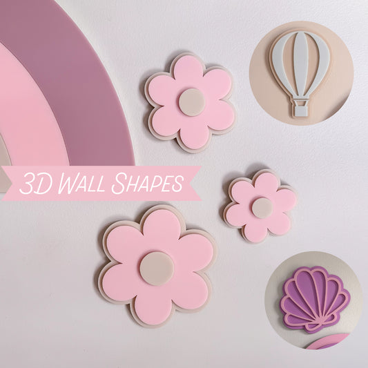 3D Wall Shape Sets | Name Plaque Shapes