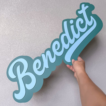 Traditional 3D Name Plaque