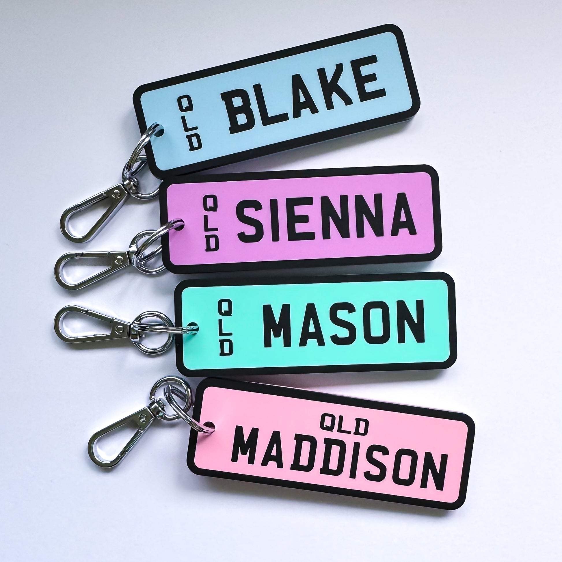 Personalised Plate Bag Tags