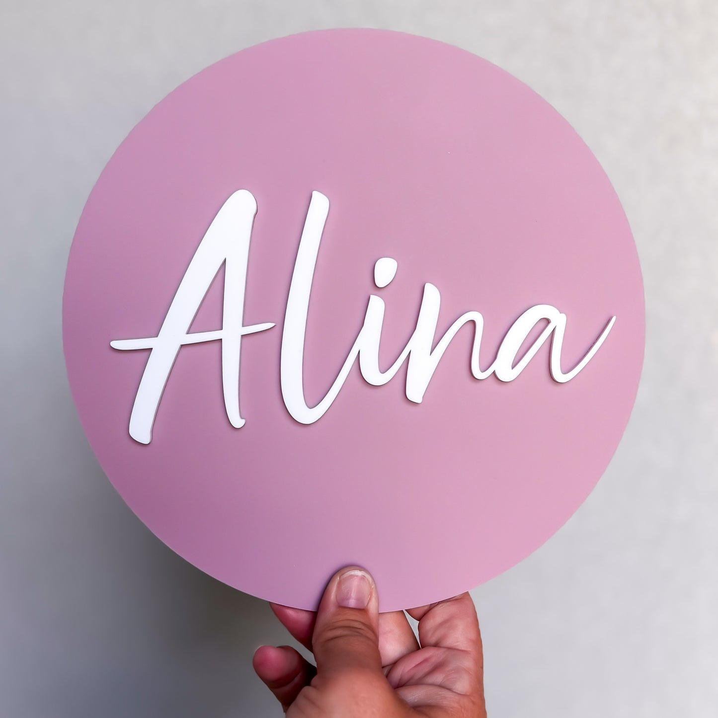 3D Round Name Plaque | Door Sign