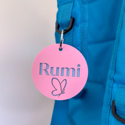 Acrylic Round Bag Tag