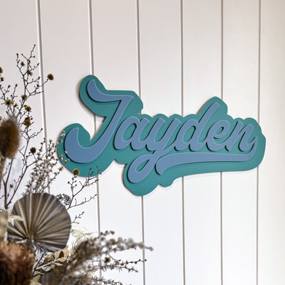 Traditional 3D Name Plaque