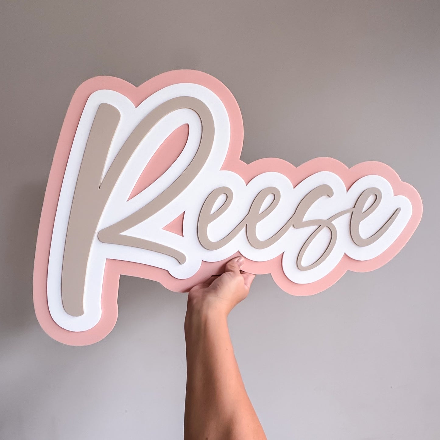 Script 3D Name Plaque
