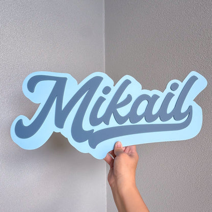 Traditional 3D Name Plaque