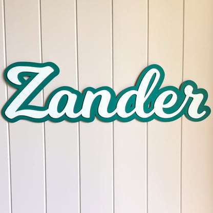 Double Layered 3D Name Plaque