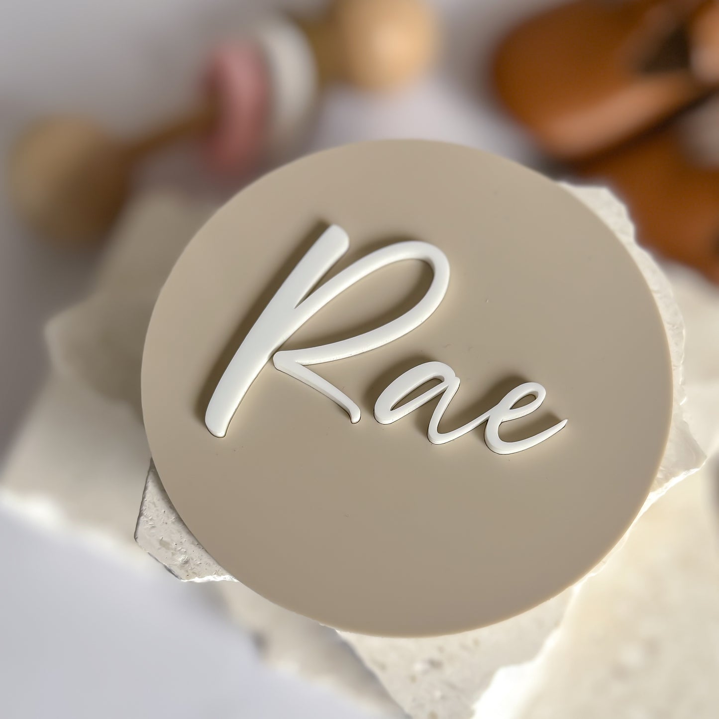 3D Round Name Plaque | Door Sign