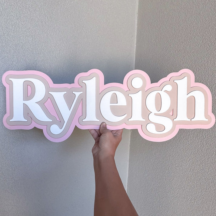 Classic 3D Name Plaque