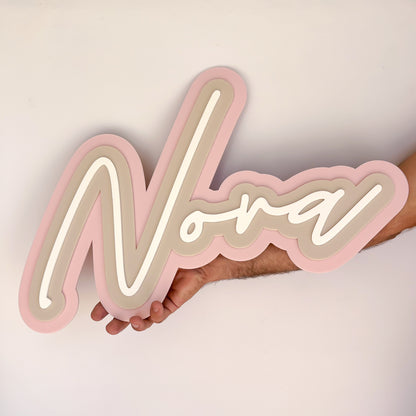 Script 3D Name Plaque