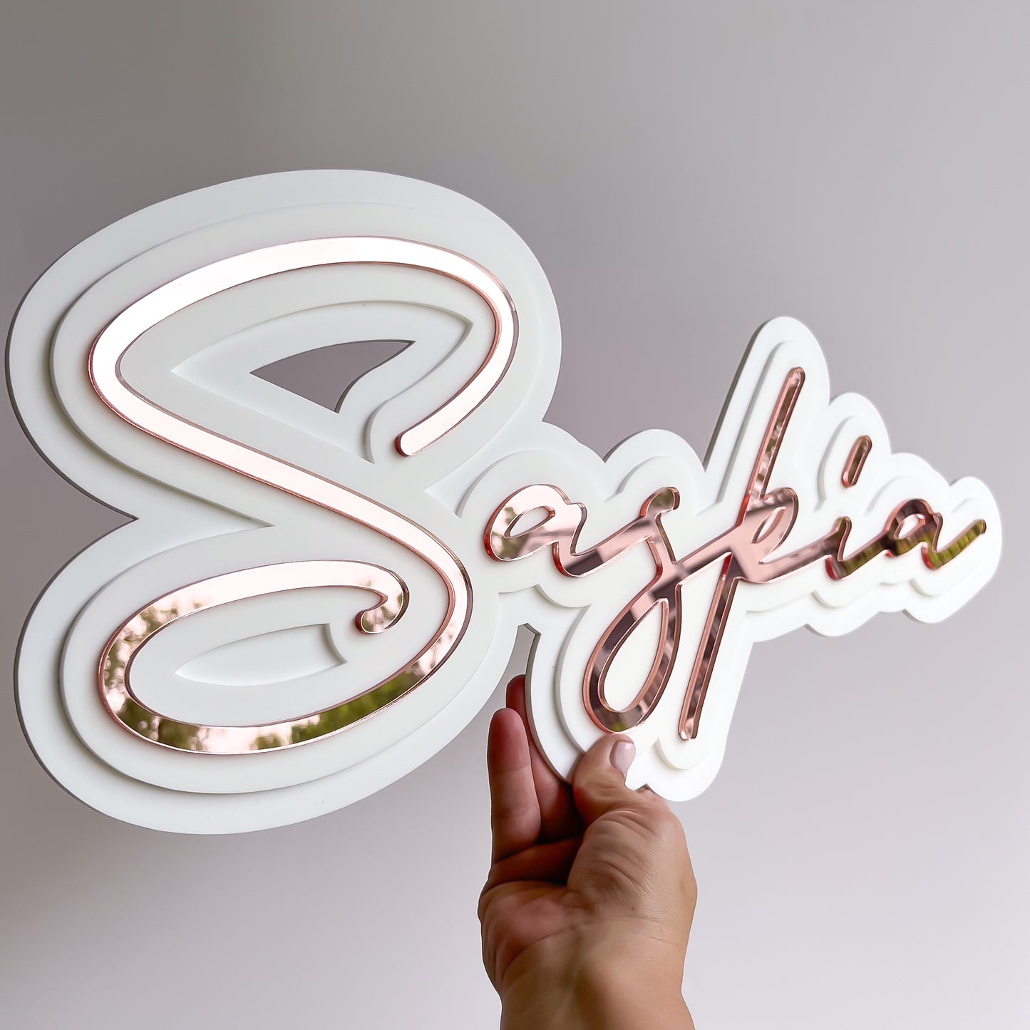 Script 3D Name Plaque