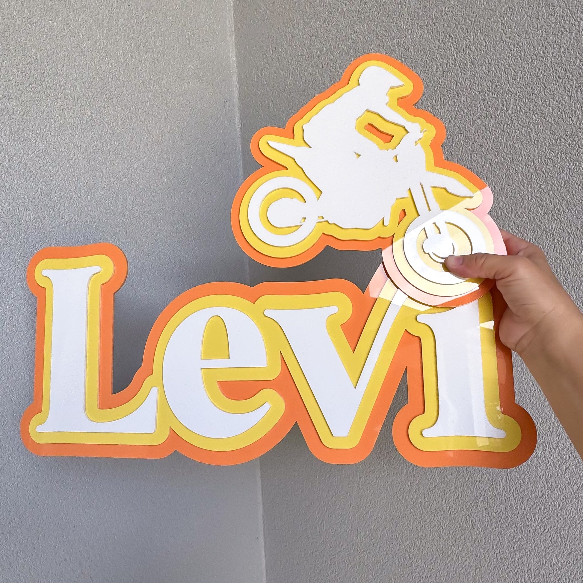 3D Name Plaque + Custom Wall Shape