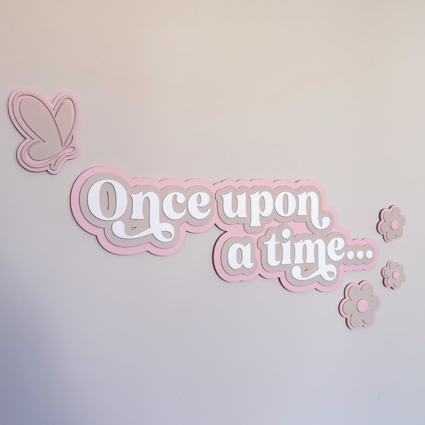 Once Upon A Time - Triple Layer Acrylic Sign