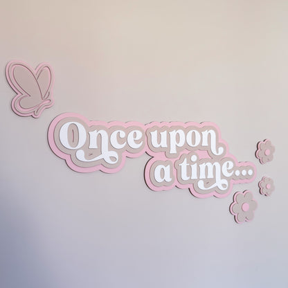 Once Upon A Time - Triple Layer Acrylic Sign