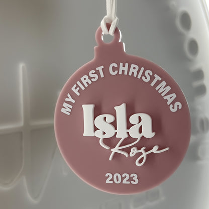 My First Christmas Tree Bauble