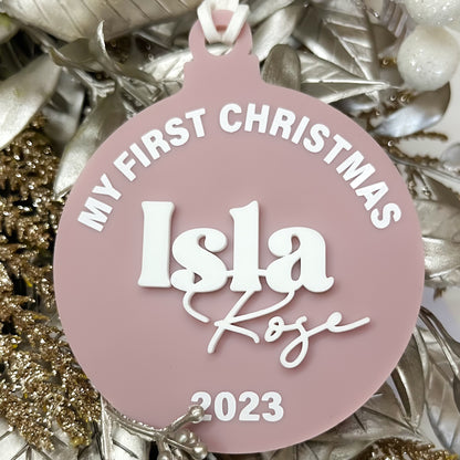 My First Christmas Tree Bauble
