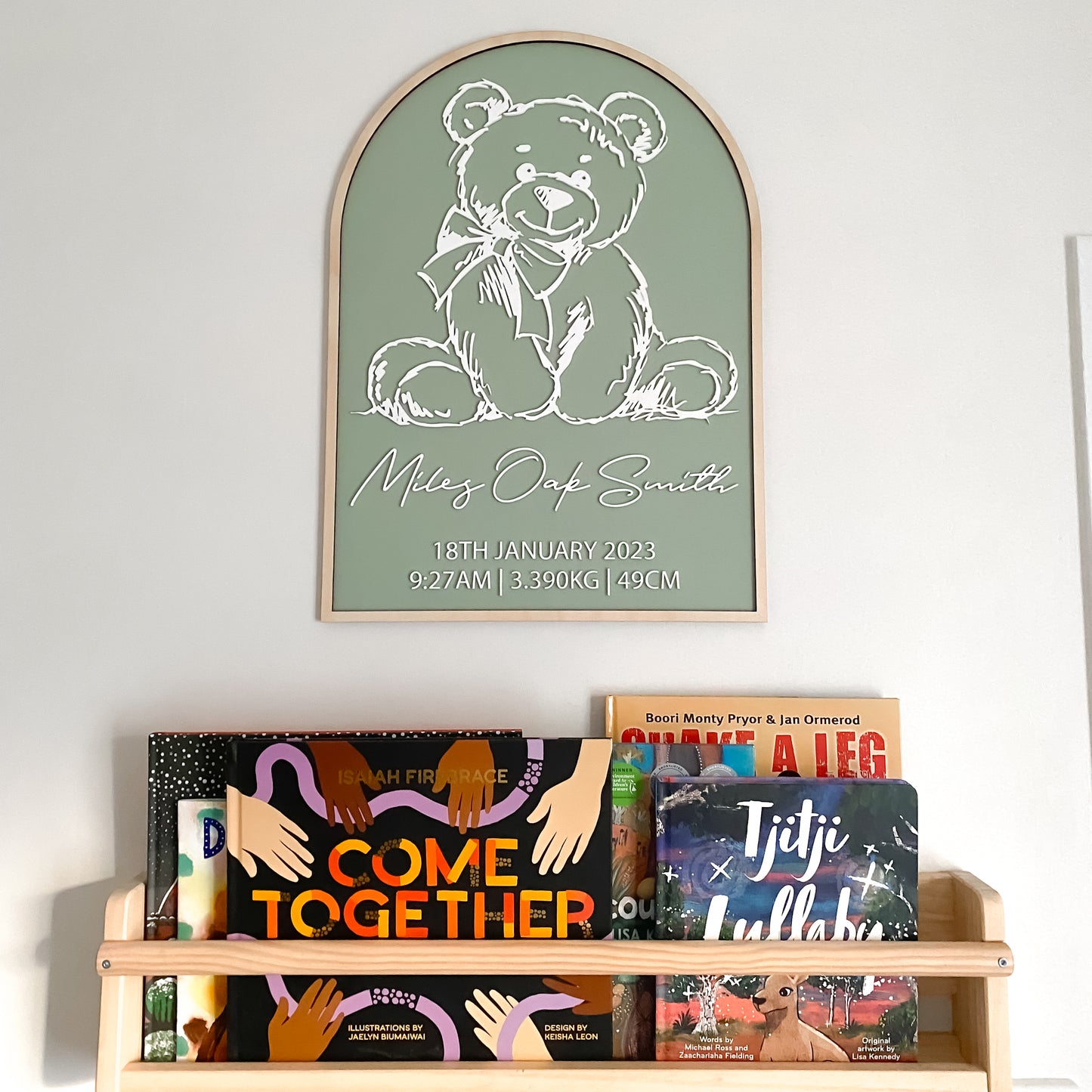 Teddy Bear Birth Plaque
