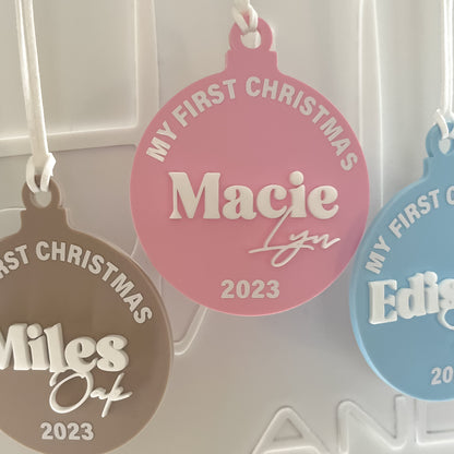My First Christmas Tree Bauble