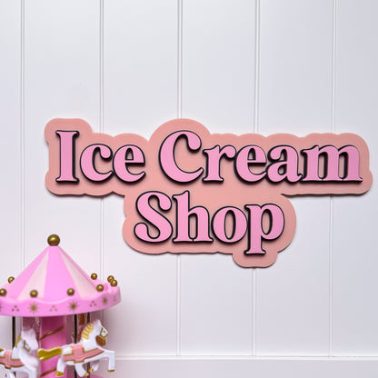 Sweet Pastel Cartoon Style Sign | Cubby Sign | Kid's Bedroom Door Sign | 3D Sign