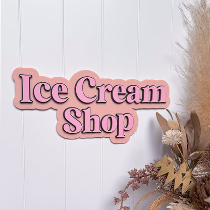 Sweet Pastel Cartoon Style Sign | Cubby Sign | Kid's Bedroom Door Sign | 3D Sign