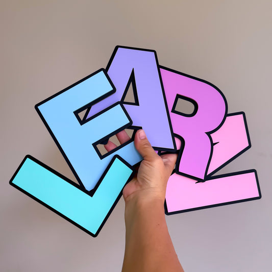 Sweet Pastel Wall Letters and Numbers