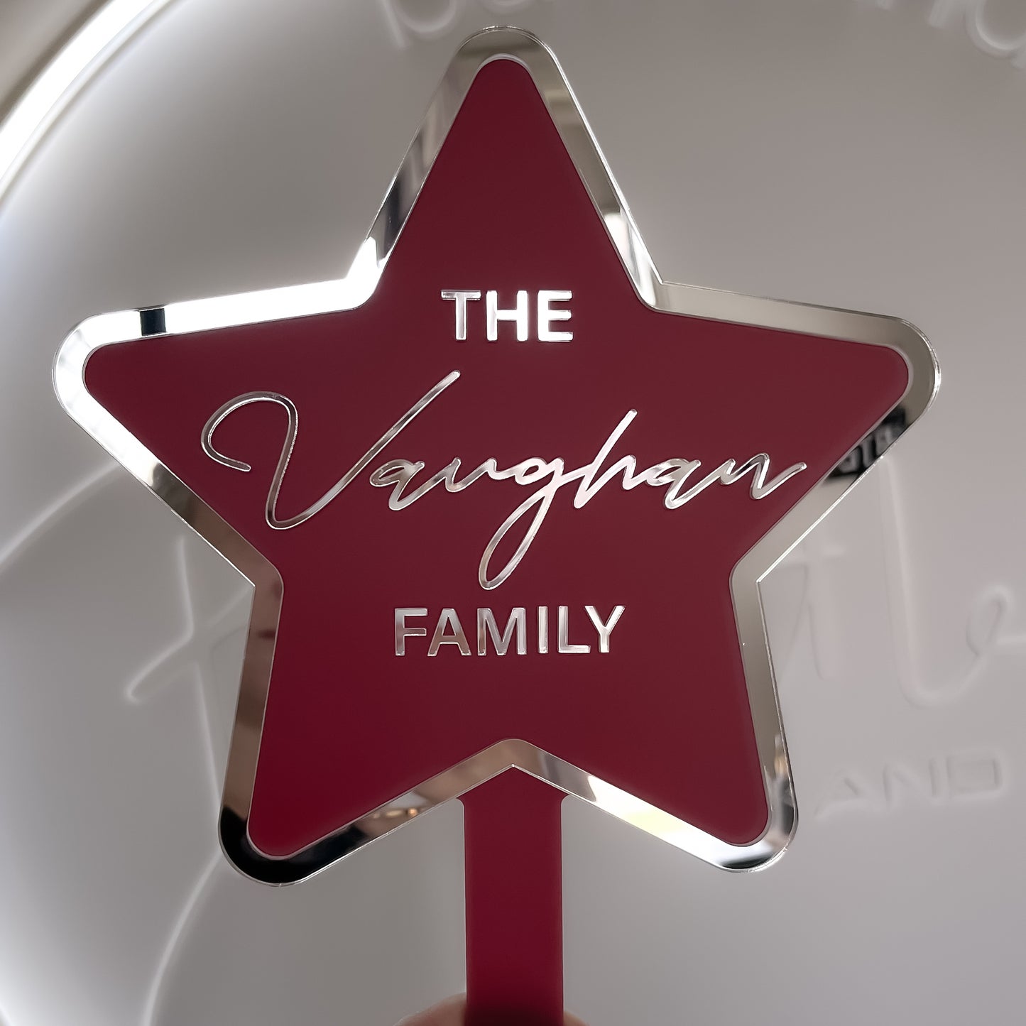 Signature Personalised Christmas Tree Star