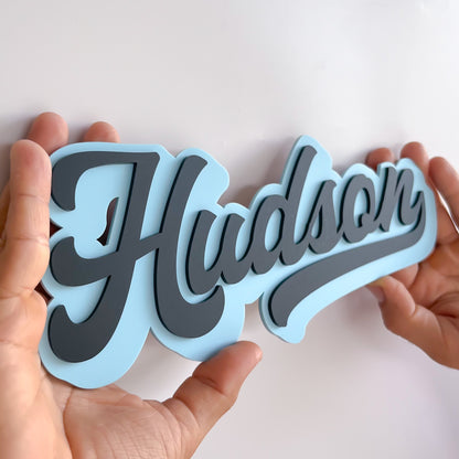 Traditional 3D Name Plaque