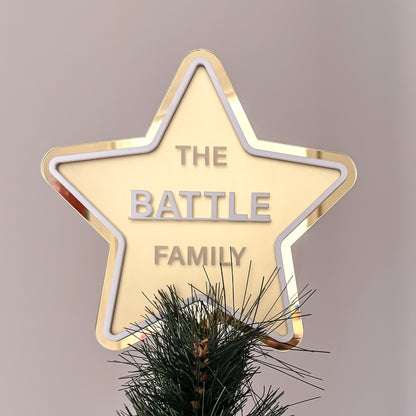 Personalised Christmas Tree Star