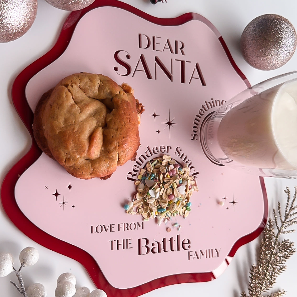 Dear Santa Wavy Snack Board