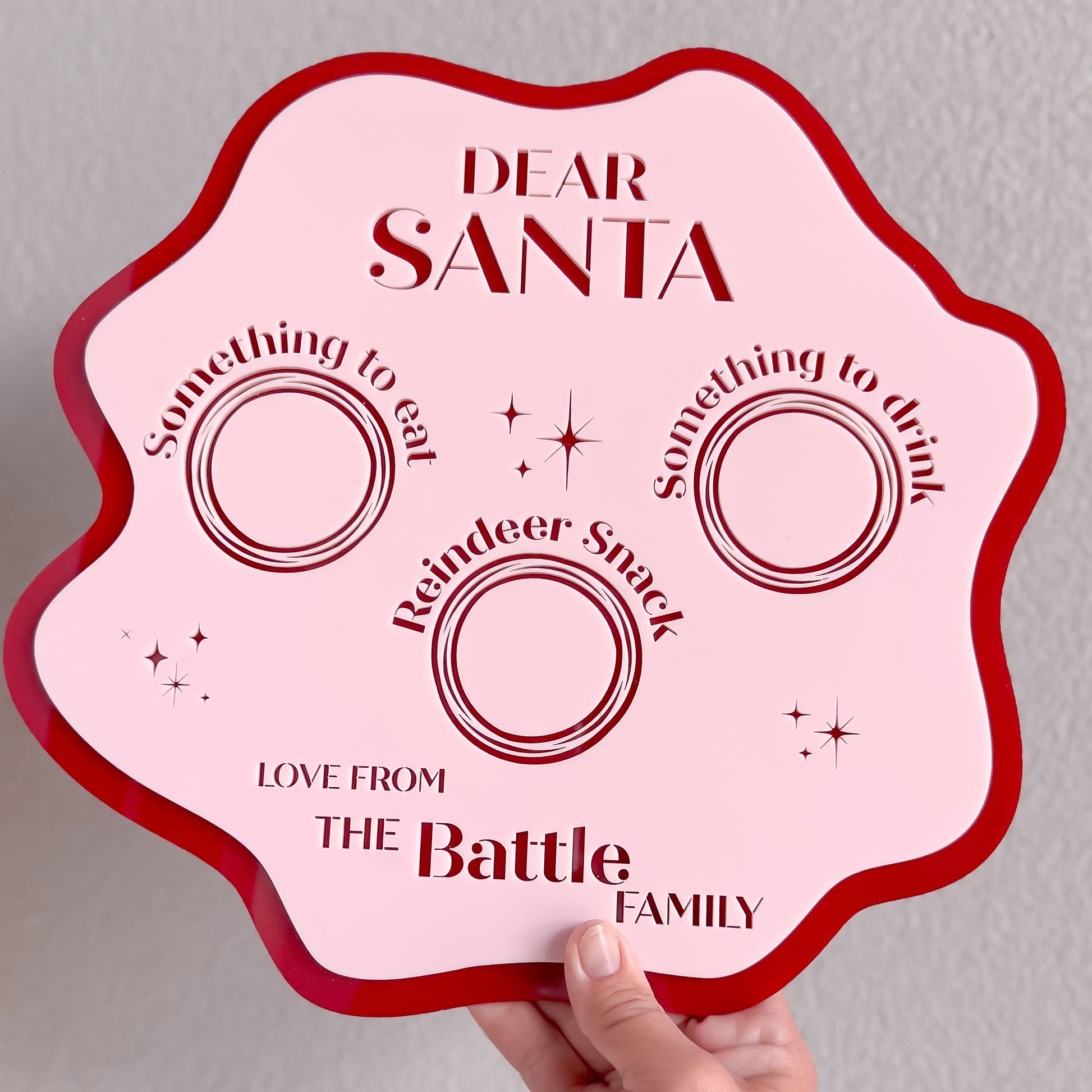 Dear Santa Wavy Snack Board