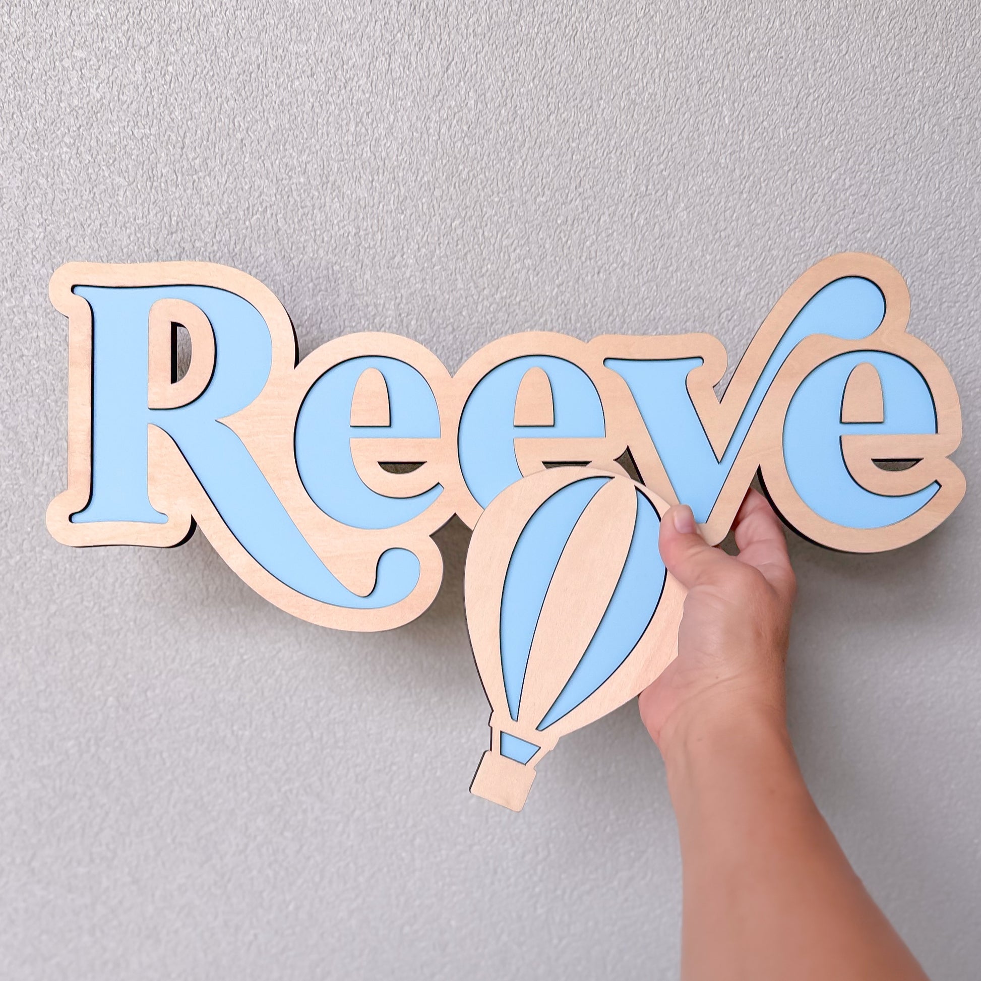 Wood Pop Name Plaque