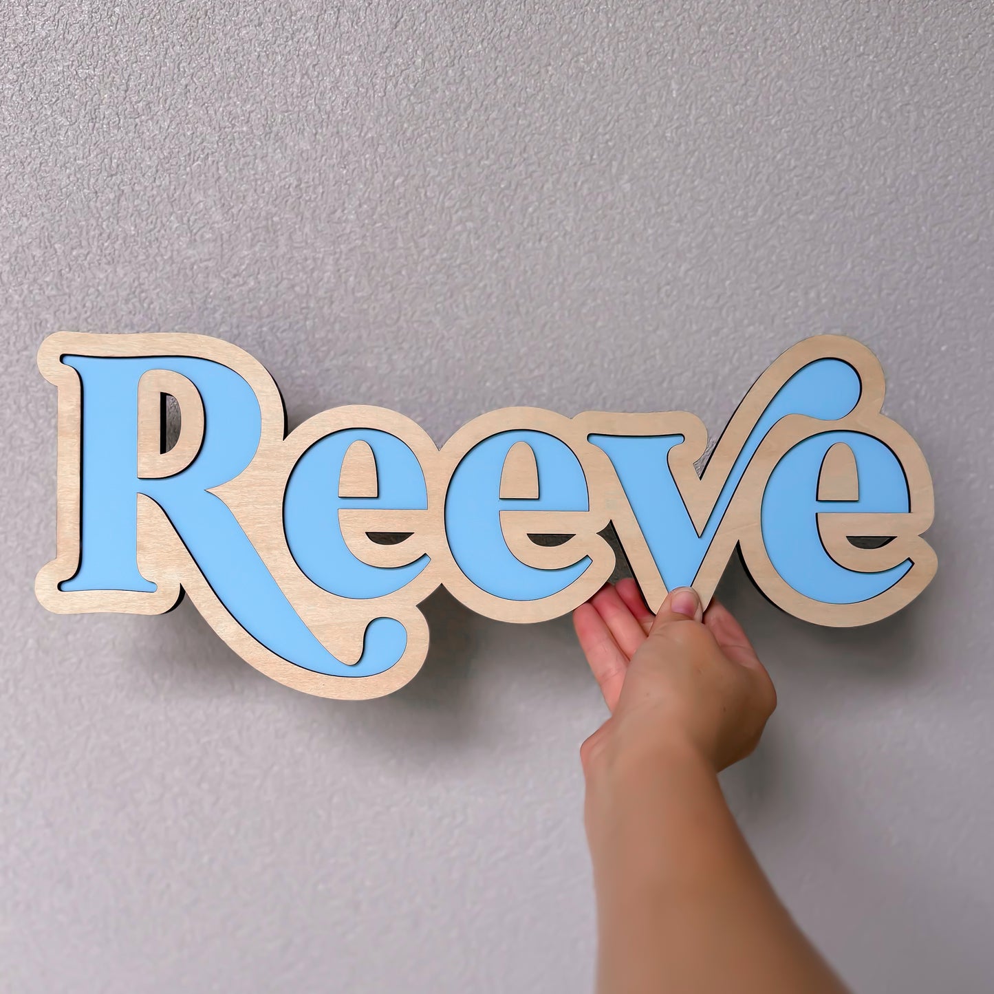 Wood Pop Name Plaque