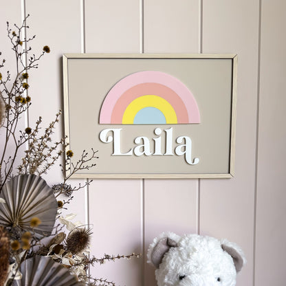 3D Rainbow Name Print